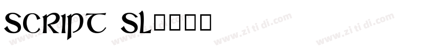 Script sl字体转换